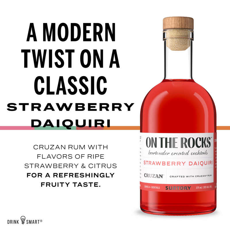 On The Rocks Cruzan Strawberry Daiquiri 375ml