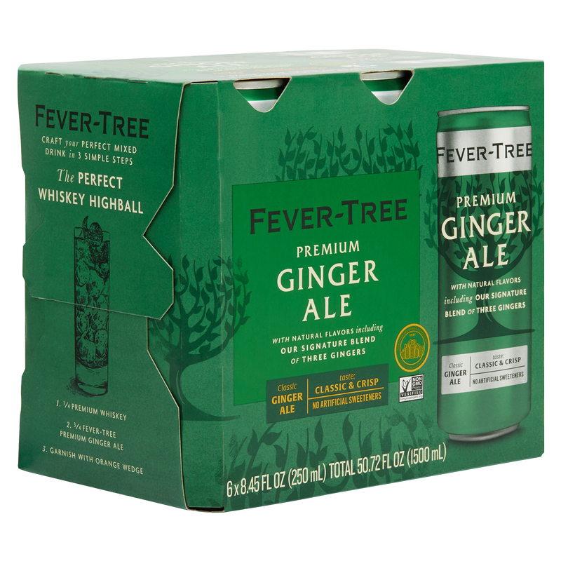 Fever-Tree Ginger Ale 6pk 250ml Can