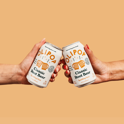 Olipop Classic Root Beer 4pk 12oz Can- XL