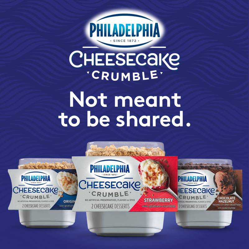 Philadelphia Strawberry Cheesecake Crumble  - 2ct/6.6oz