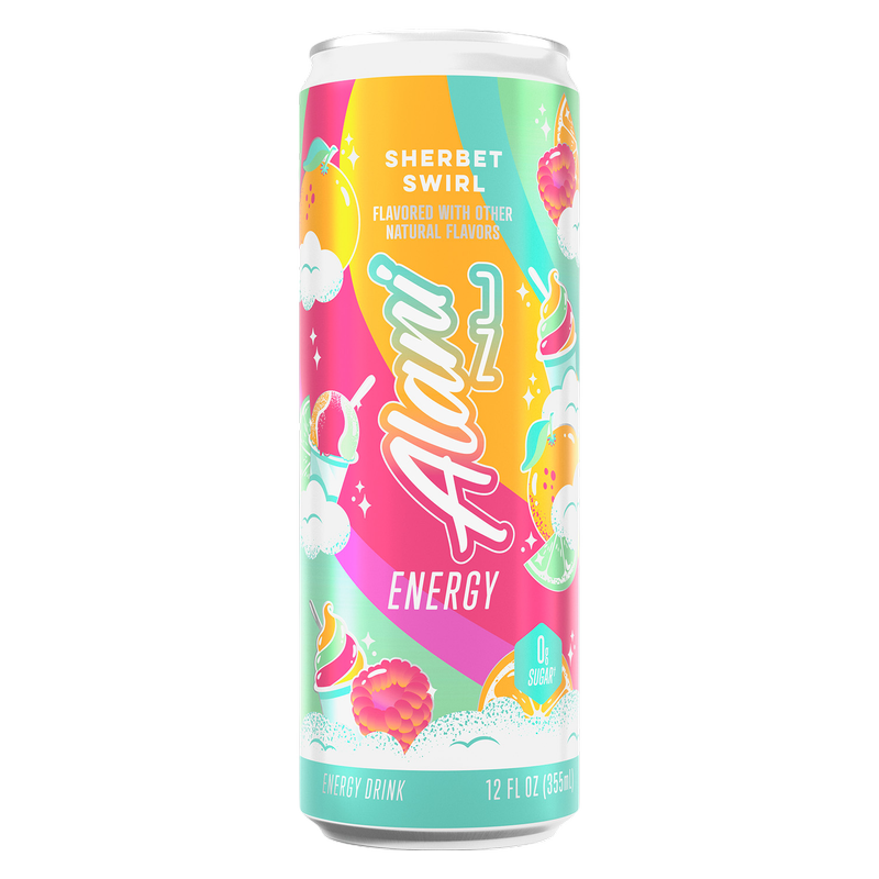 Alani Energy Sherbert Swirl 12oz Can
