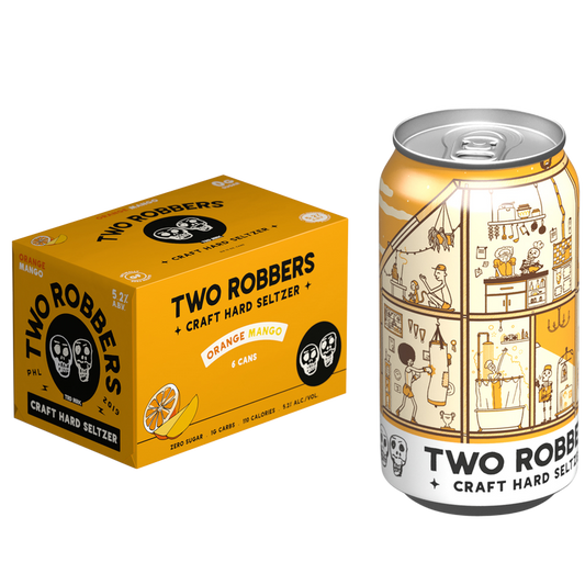 Two Robbers Orange Mango Seltzer 6pk 12oz Can 5.2% ABV