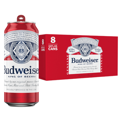 Budweiser 8pk 16oz Can