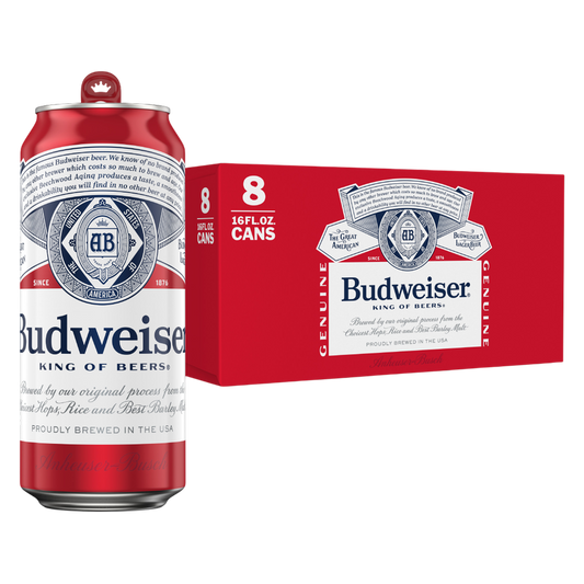 Budweiser 8pk 16oz Can