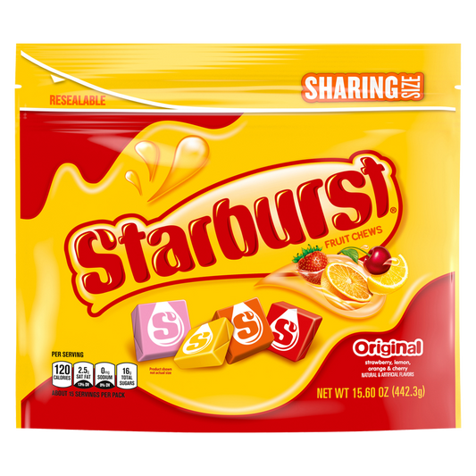 Starburst Original Fruit Chews Sharing Size 15.6oz