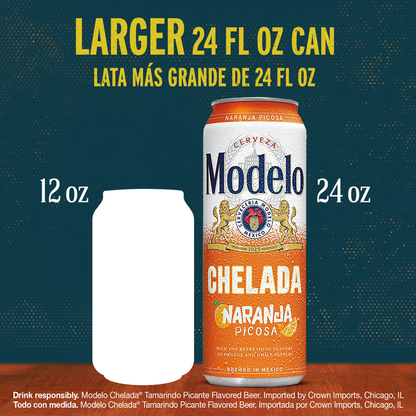 Modelo Chelada Naranja Picosa Single 24oz Can 3.2% ABV