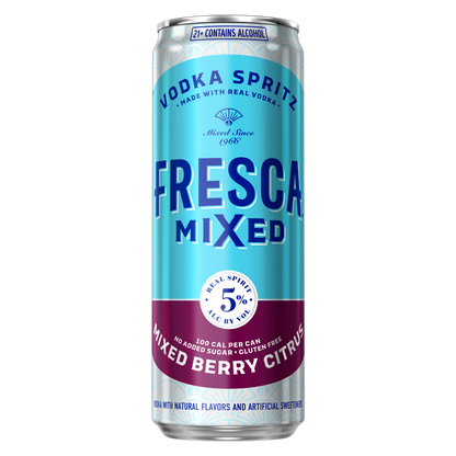 Fresca Mixed Vodka Spritz Berry Citrus Single 12oz Can 5% ABV