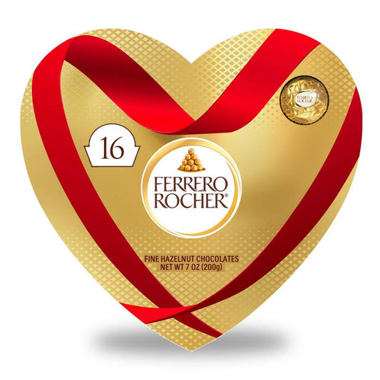 Ferrero Rocher Hazelnut Chocolate Heart, 16pc