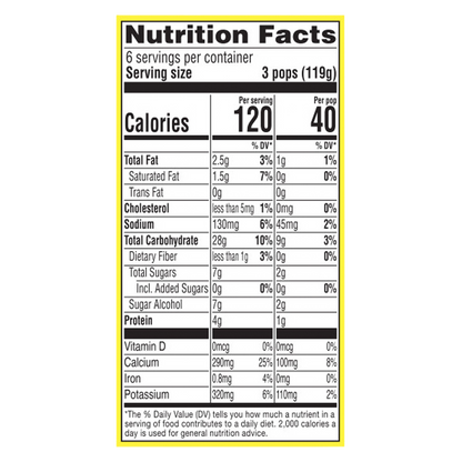 Popsicle Original Fudgsicle No Sugar Added Fudge Pops 18ct