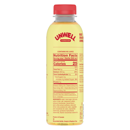 Unwell Mango Citrus Hydration Drink 16.9oz Btl