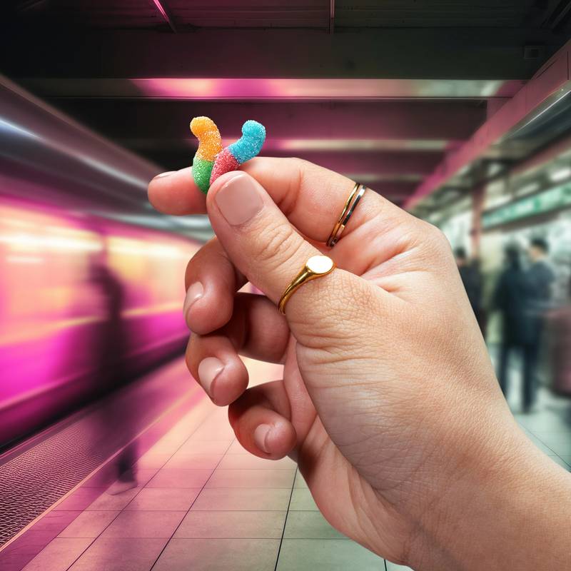 Trolli Sour Brite Crawlers Mini Gummi Candies, 3.5 oz