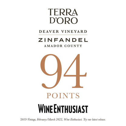 Terra d'Oro Zinfandel Deaver Ranch 750ml