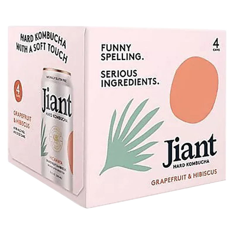 Jiant Hard Kombucha Hicamaya Grapefruit & Hibiscus (6PKC 12 OZ)