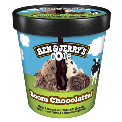 Ben & Jerry's Boom Chocolatta Cookie Core Ice Cream Pint