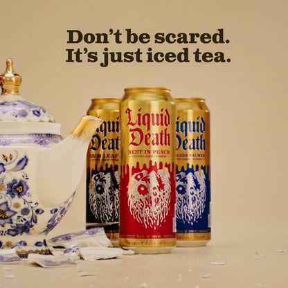 Liquid Death Iced Black Tea Mixed Pack (3 x 19.2 King Size Cans)