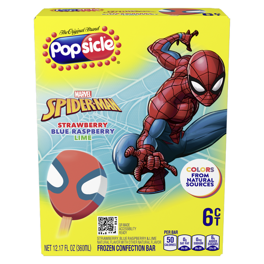 Popsicle Spider-Man Frozen Bars 6ct