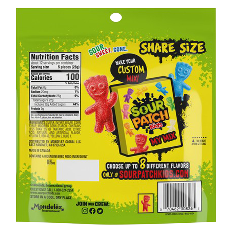 Sour Patch Kids Big Kids Soft & Chewy Candy, 12oz