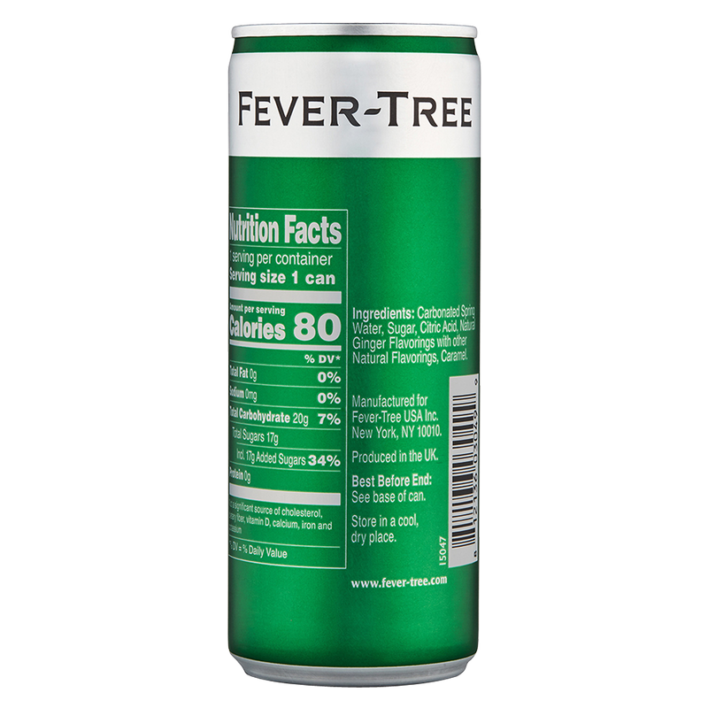 Fever-Tree Ginger Ale 6pk 250ml Can