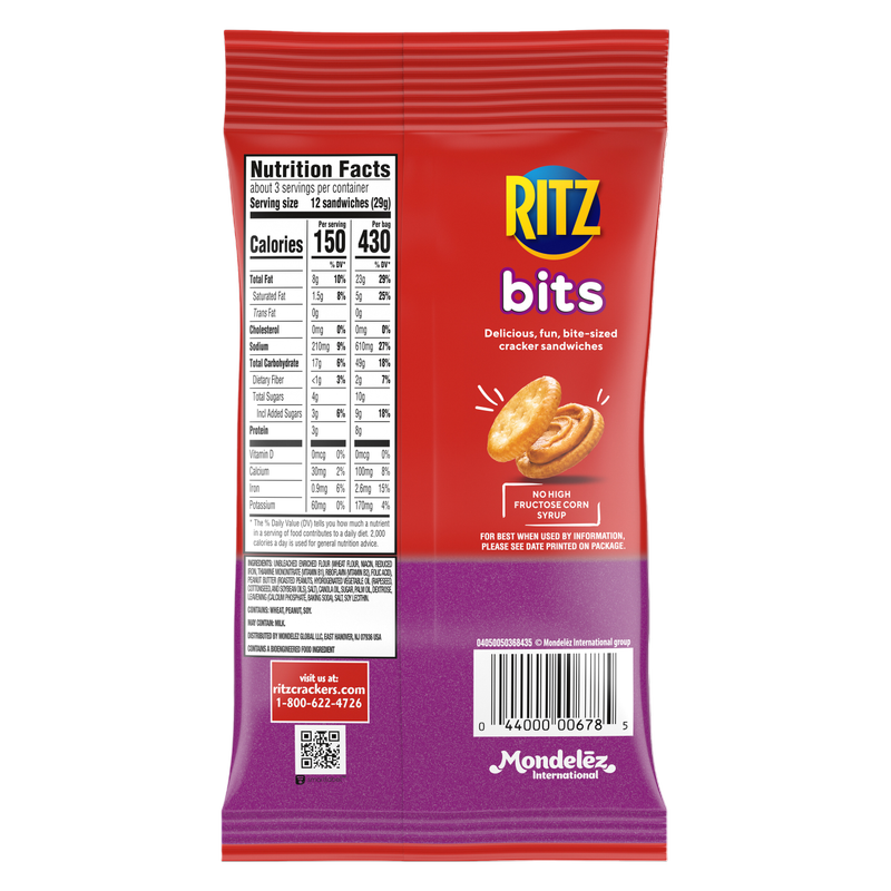 Ritz Bits Peanut Butter 3oz