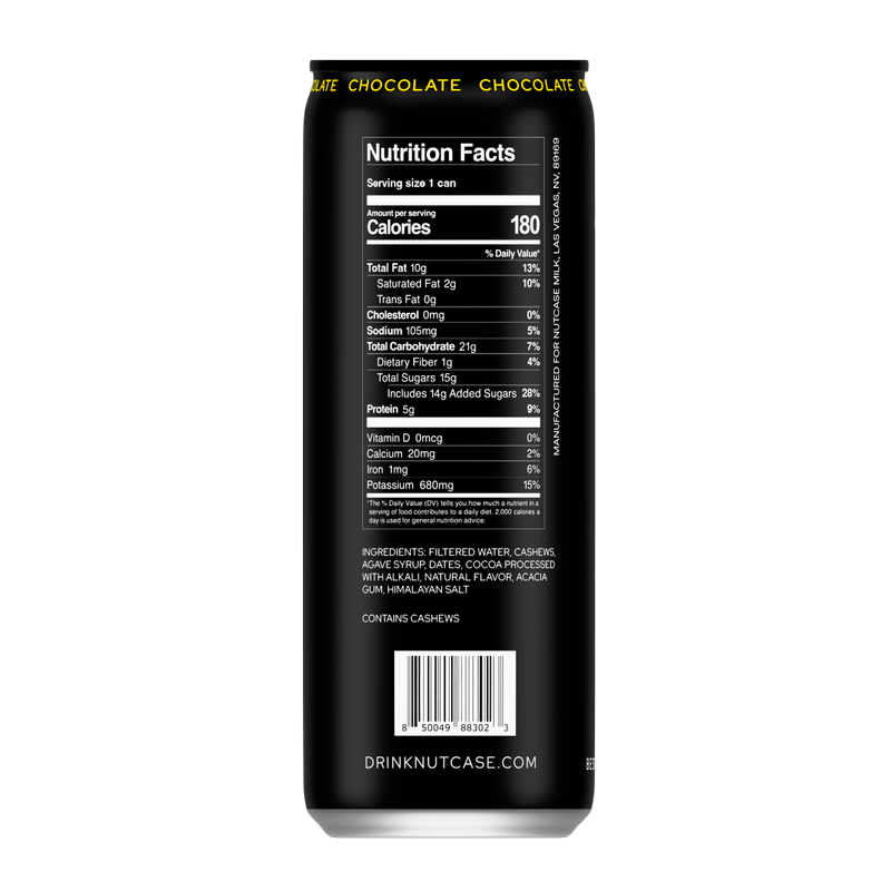 Nutcase Chocolate Cashew Milk 8oz Can