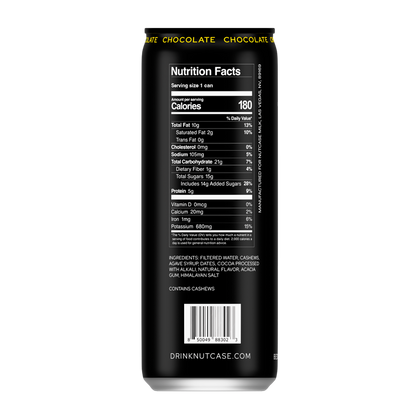 Nutcase Chocolate Cashew Milk 8oz Can