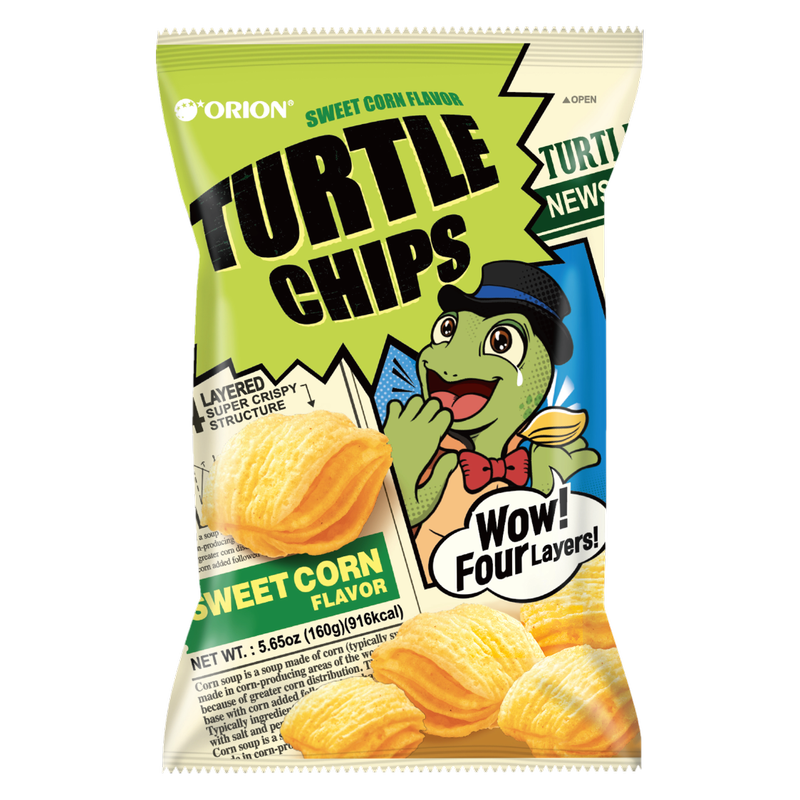Orion Turtle Chips Sweet Corn, 5.6oz