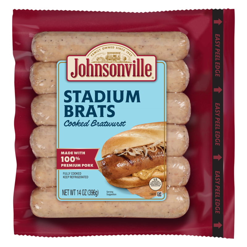 Johnsonville Stadium Bratwursts - 6ct/14oz