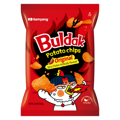 Buldak Potato Chips Original Flavor, 4.23 oz
