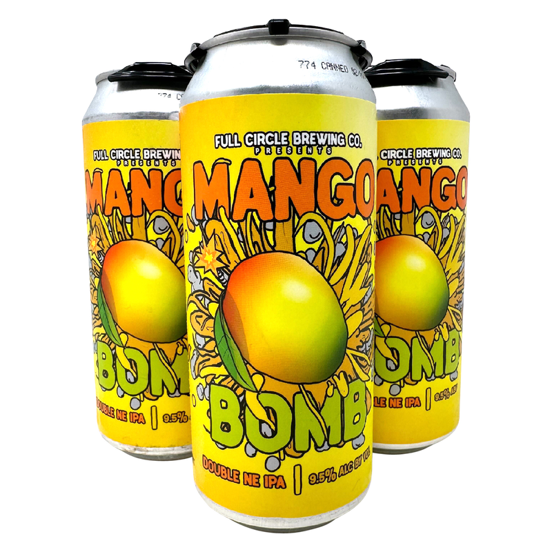 Full Circle Bomb Series - Peach Bomb Double IPA 4pk 16oz