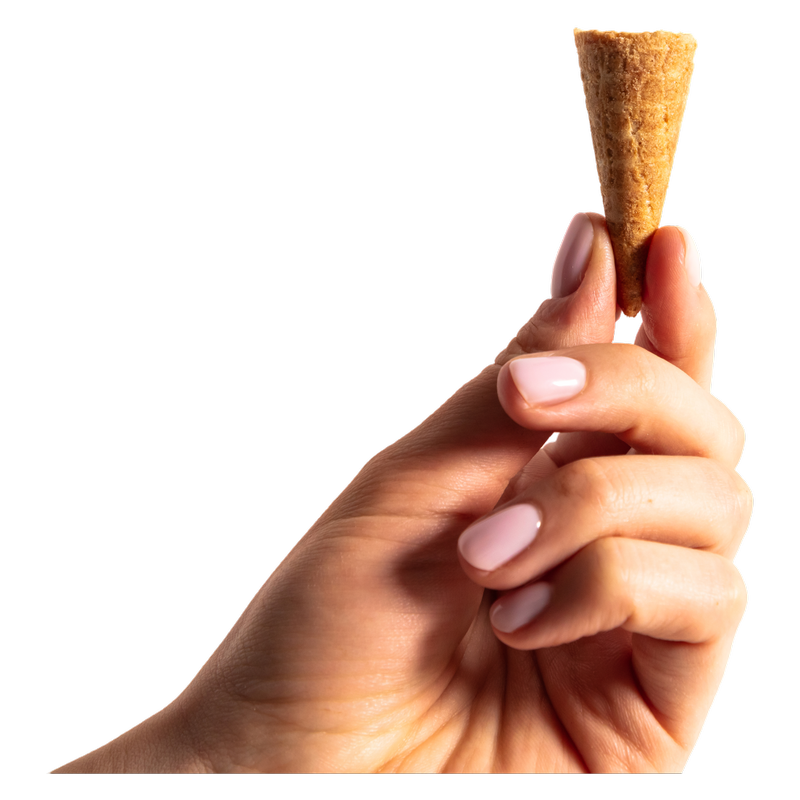 Basically Strawberry White Chocolate Mini Waffle Cones