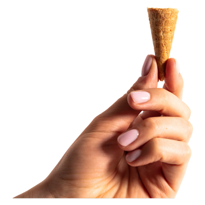 Basically Strawberry White Chocolate Mini Waffle Cones