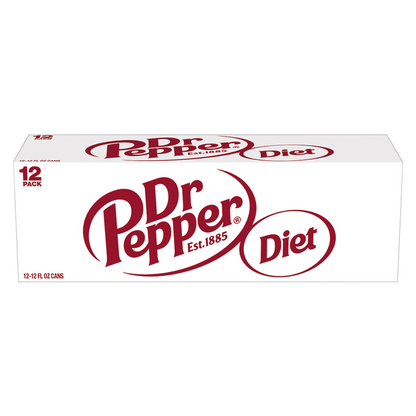 Diet Dr Pepper 12pk 12oz Can