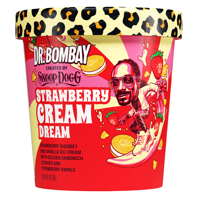 Dr. Bombay Strawberry Cream Dream, 16 oz Pint