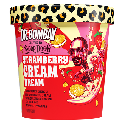 Dr. Bombay Strawberry Cream Dream, 16 oz Pint
