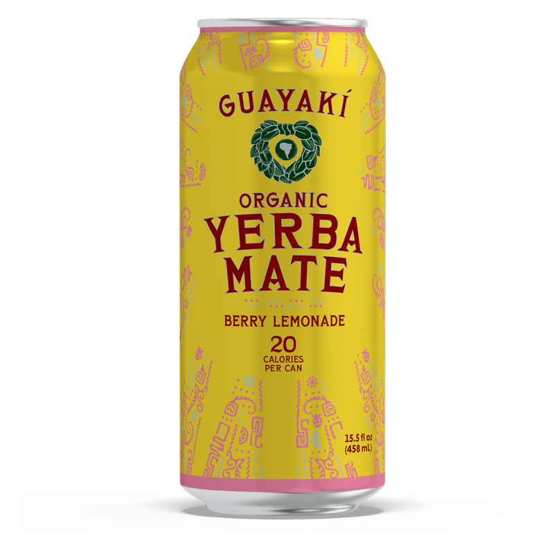 Guayaki Yerba Mate Organic Berry Lemonade 15.5oz Can