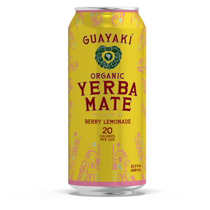 Guayaki Yerba Mate Organic Berry Lemonade 15.5oz Can