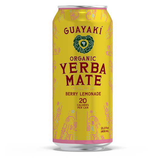 Guayaki Yerba Mate Organic Berry Lemonade 15.5oz Can