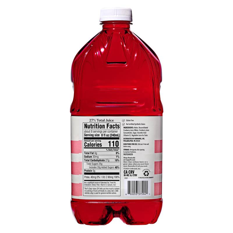 Basically Cranberry Juice Cocktail 64oz.