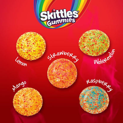 SKITTLES GUMMIES Fuego Sweet and Spicy Gummy Candy, 5.8 Oz Bag