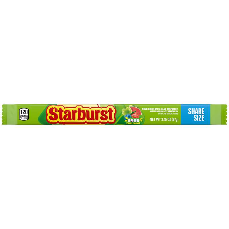STARBURST Sour Fruit Chews Chewy Candy, Share Size, 3.45 oz