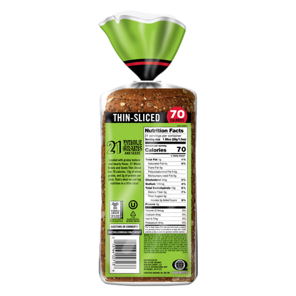 Dave's Killer Bread 21 Whole Grains & Seeds Thin Sliced - 20.5oz