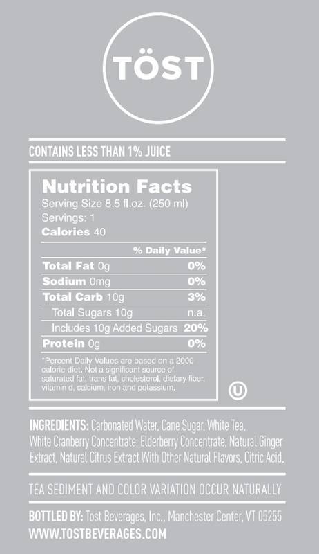 TöST Rose Non-Alcoholic Sparkling Refresher 4pk 250mL Can