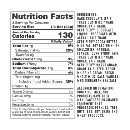 Sweeter Cards 'Happy Hanukkah' Sea Salt Caramel Dark Chocolate Holiday Card 3.5oz