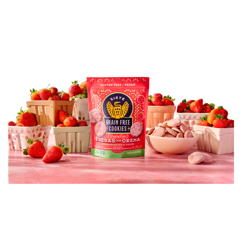Siete Strawberries and Cream Cookie, 4.5oz
