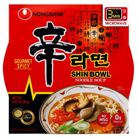 Nongshim Shin Bowl Noodle Soup 3.03oz