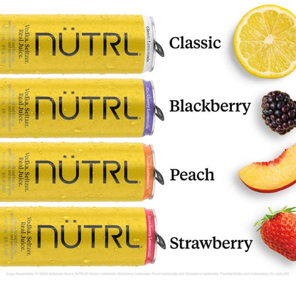 NUTRL Vodka Lemonade Variety Pack 8pk 12oz Slim Cans 4.5% ABV
