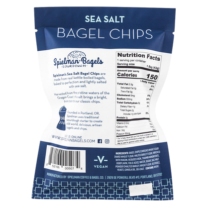 Spielman Bagels Salt Sourdough Bagel Chips 1.5oz