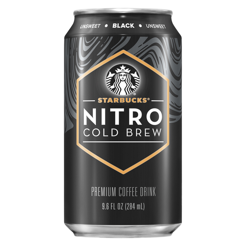 Starbucks Unsweetened Nitro Iced Coffee 9.6oz Can