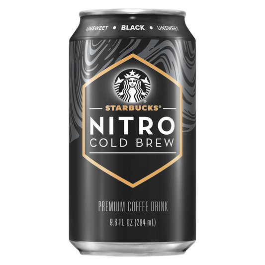 Starbucks Unsweetened Nitro Iced Coffee 9.6oz Can