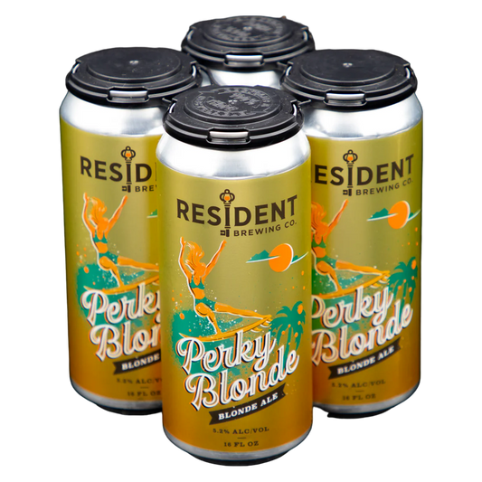 Resident Brewing Perky Blonde Ale 4pk 16oz Can
